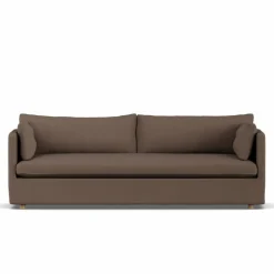 Linnevik soffa Jump brown 1955-vitoljad ek 4-sits med kappa