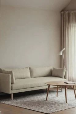 Linnevik soffa Luiza Beige 3981-vitoljad ek 4-sits
