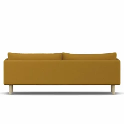 Linnevik soffa Luiza Mustard 3972-vitoljad ek 4-sits