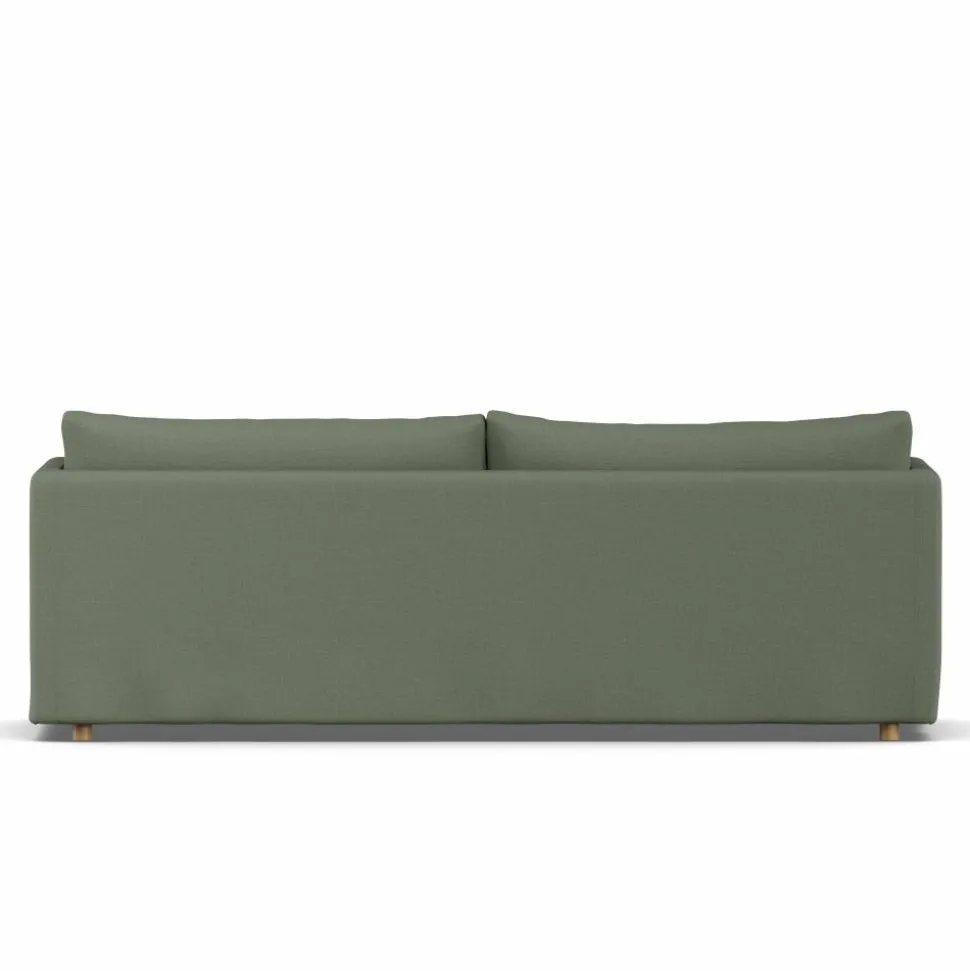 Linnevik soffa Same Forest 6677-vitoljad ek 4-sits med kappa