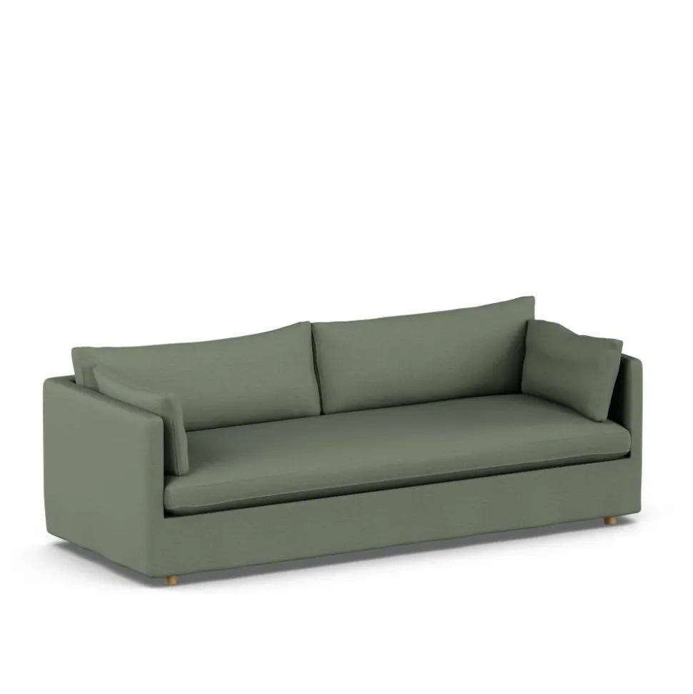 Linnevik soffa Same Forest 6677-vitoljad ek 4-sits med kappa