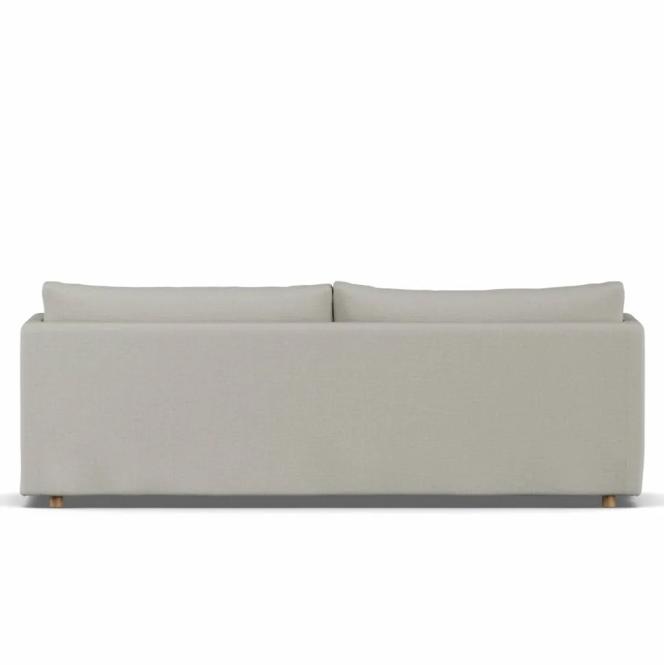 Linnevik soffa Same Grey 6673-vitoljad ek 4-sits med kappa