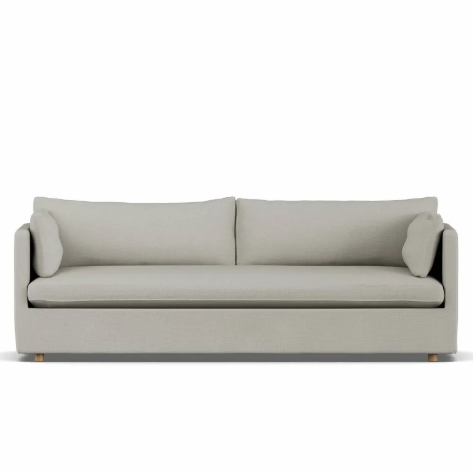 Linnevik soffa Same Grey 6673-vitoljad ek 4-sits med kappa