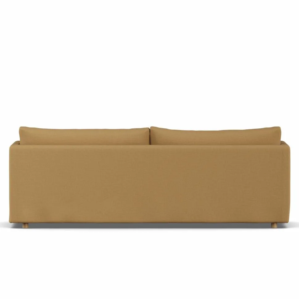 Linnevik soffa Same Ochre 6676-vitoljad ek 4-sits med kappa