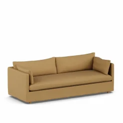 Linnevik soffa Same Ochre 6676-vitoljad ek 4-sits med kappa