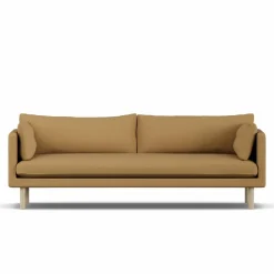 Linnevik soffa Same Ochre 6676-vitoljad ek 4-sits