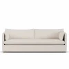 Linnevik soffa Same Off White 6671-vitoljad ek 4-sits med kappa