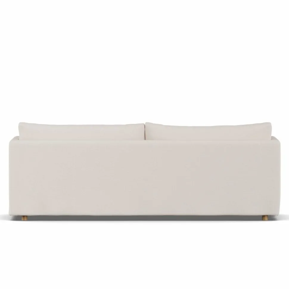 Linnevik soffa Same Off White 6671-vitoljad ek 4-sits med kappa