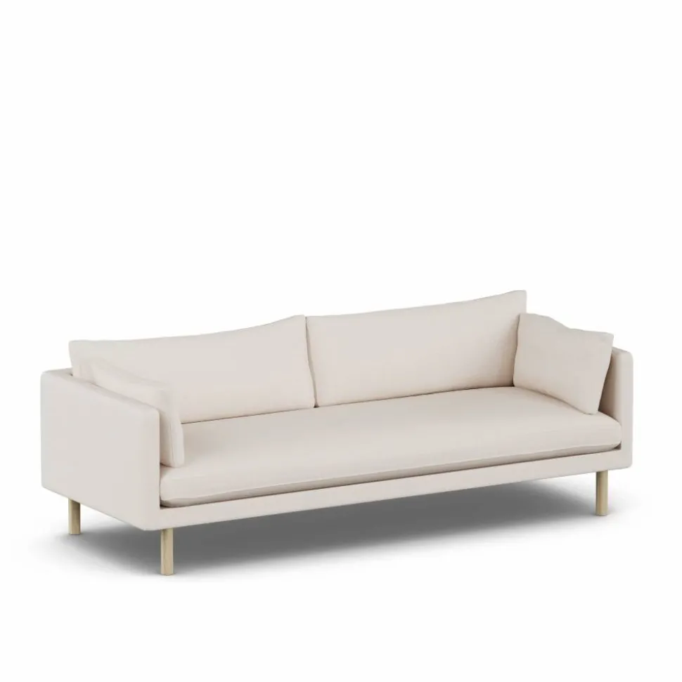 Linnevik soffa Same Off White 6671-vitoljad ek 4-sits