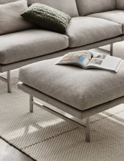 Lissoni PL110S pouf 67x75 cm Clay 012-rostfritt stål