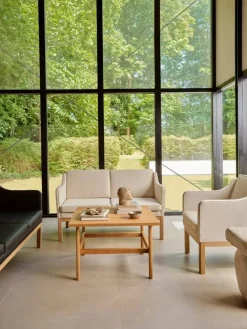 L46 MK155 easy chair karmstol Lackerad ek-läder cognac
