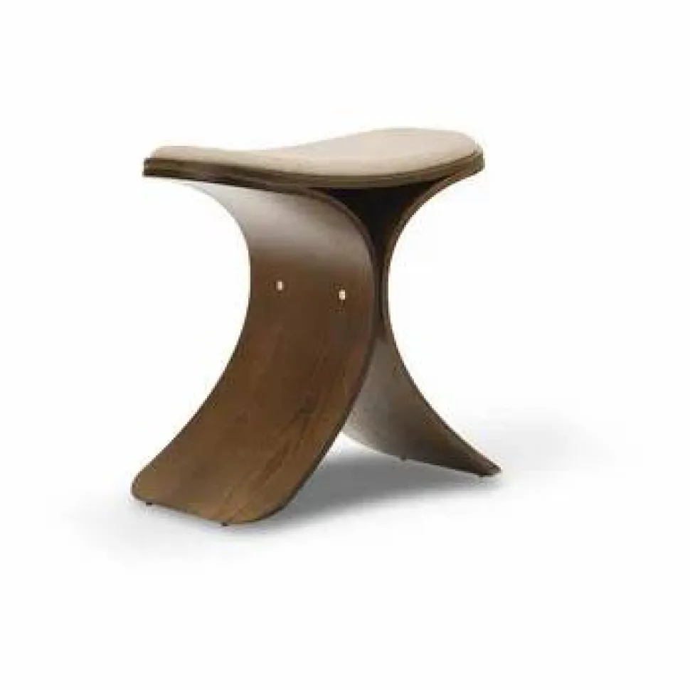 Luno pall 48x28x72 cm Mörk ek-mörk beige textil