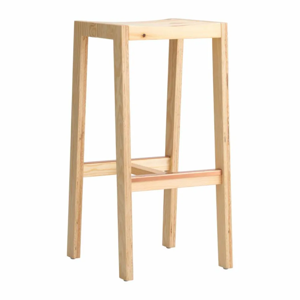 016 Maasto Bar Stool barpall Matt oljevaxad furu 75 cm