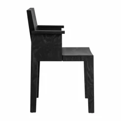 016 Maasto Dining Armchair karmstol Svartbetsad furu