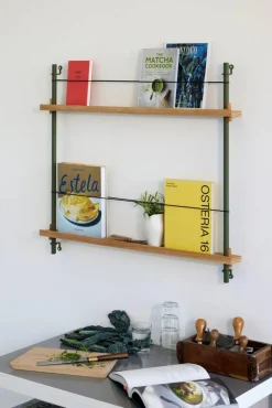Magazine Shelving tidningsställ Black 85x180x7 cm MS.180.1