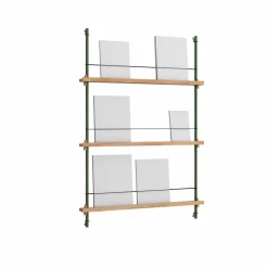 Magazine Shelving tidningsställ Ek-pine green 85x115x7 cm MS.115.1