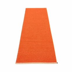 Mono gångmatta pale orange/coral red 85x260 cm