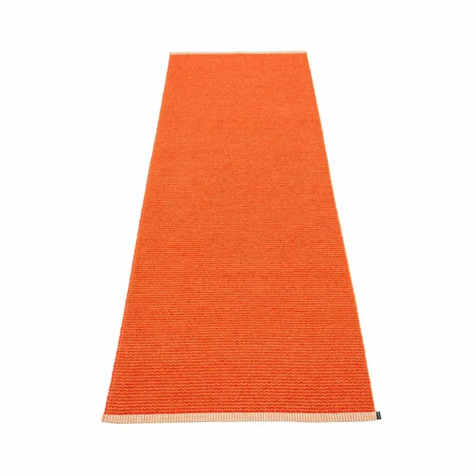 Mono gångmatta pale orange/coral red 85x260 cm