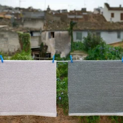 Mono matta fossil grey/warm grey 140x200 cm