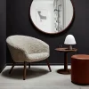 Mono sittpuff Läder omni 301 black-Ø55 cm