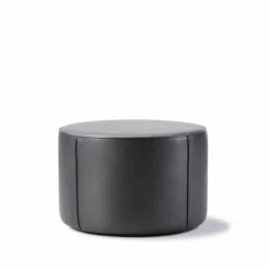 Mono sittpuff Läder omni 301 black-Ø55 cm