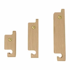 Multi Hooks krok set om 3 Oak