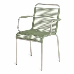 Mya karmstol aluminium Sage green