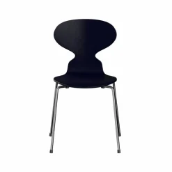 Myran 3101 stol midnight blue målad ask kromat stålstativ