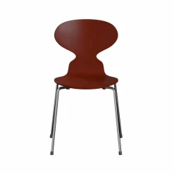 Myran 3101 stol venetian red lackad kromat stålstativ