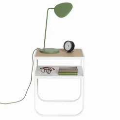 Nati Tati sängbord marmor vit white stativ