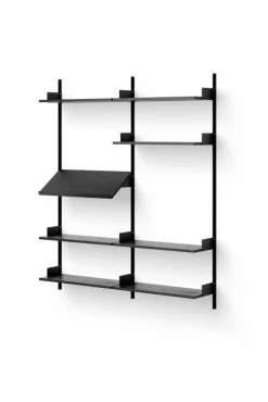 New Works Living hylla 190 cm svart ask