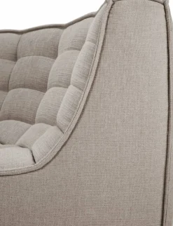 N701 hörnmodul rundad 90° Tyg Ecru beige