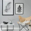 Ninety soffbord rektangulärt marmor marquina svart stativ