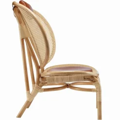 Nomad loungestol Natur-cognac läder