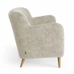 Nova 2-sits soffa fårskinn Moonlight-oljad ek