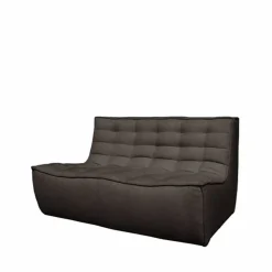 N701 soffa 2-sits Tyg dark grey