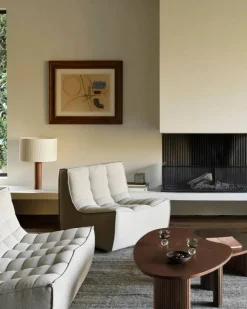 N701 soffa 2-sits Tyg Ecru beige