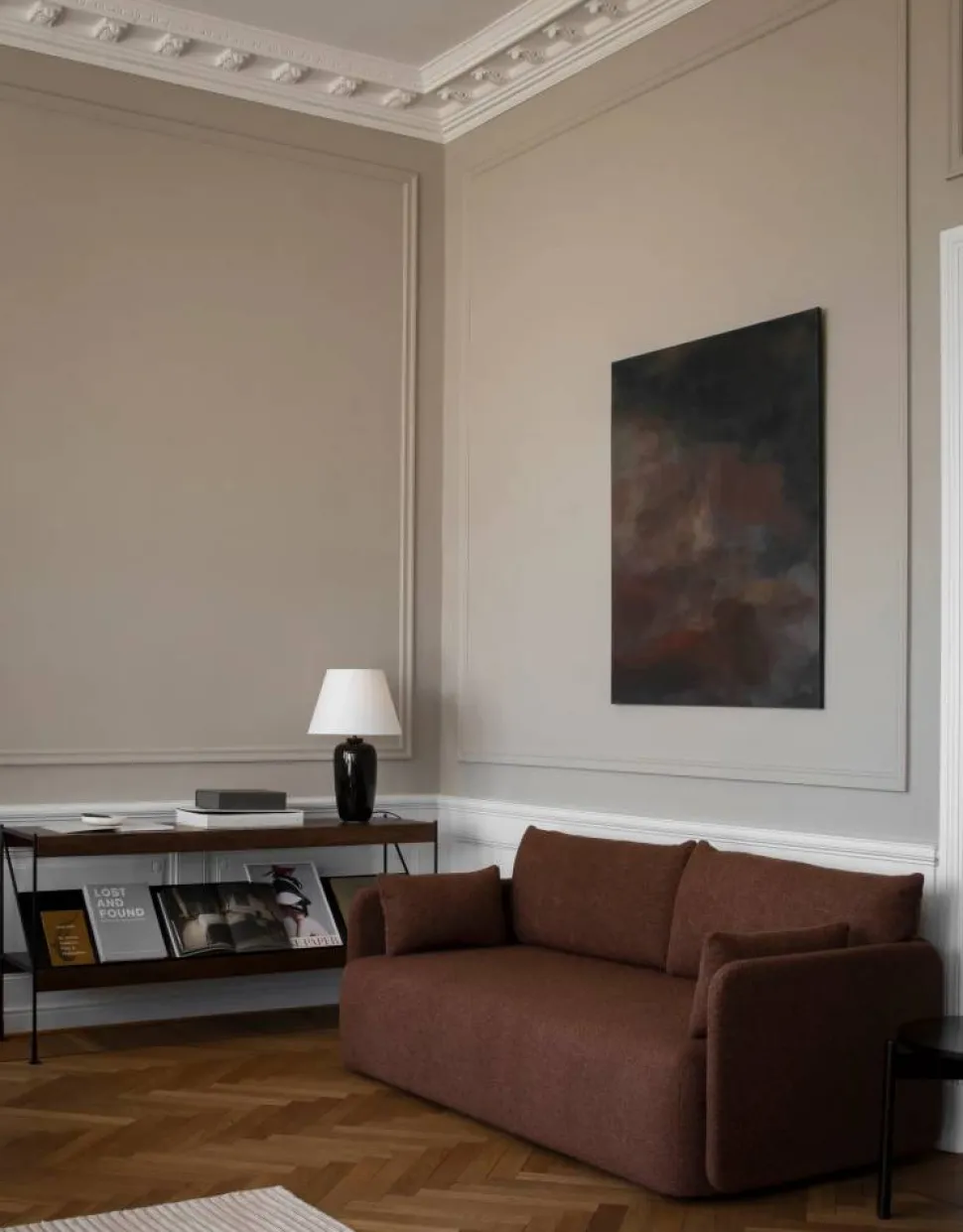 Offset soffa 2-sits Audo Bouclé 08 Bordeaux