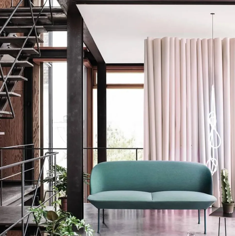 Oslo soffa 2-sits Hallingdal 407-Yellow