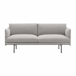 Outline soffa 2-sits Clay 12-Black