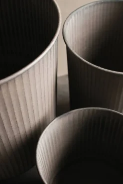 Out stripe kruka 3 delar Beige