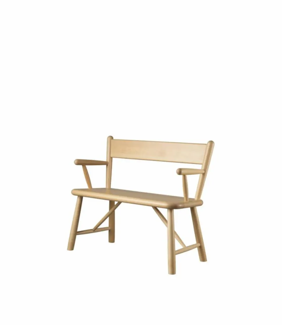 P11 barnbänk Beech nature lacquered