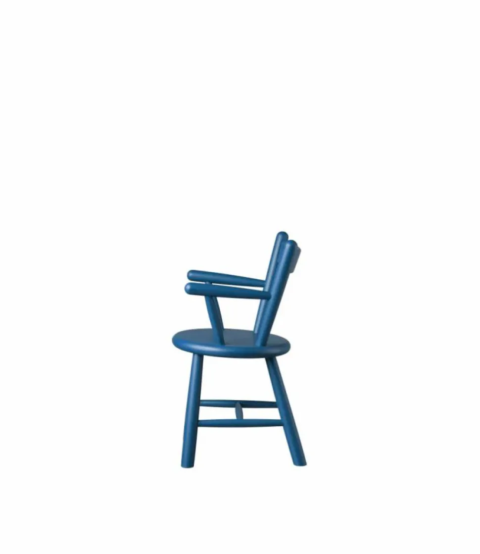 P9 barnstol Beech blue painted
