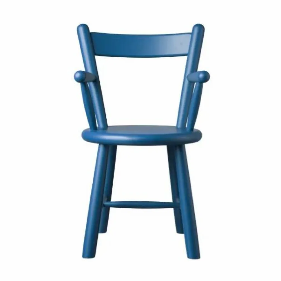 P9 barnstol Beech blue painted