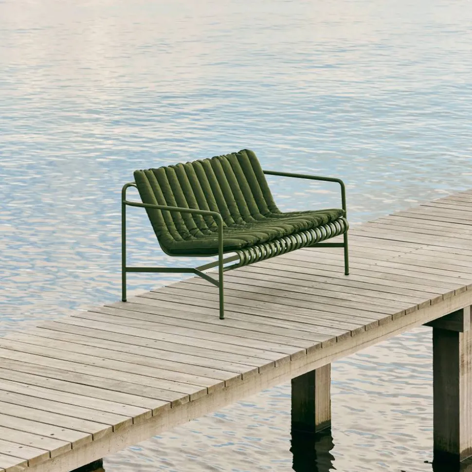 Palissade Lounge Sofa Soft Quilted sittdyna Olive