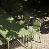 Palissade matgrupp 2 Dining karmstol + bänk 170x90 cm olive