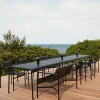 Palissade matgrupp 4 karmstolar 170x90 cm - Anthracite