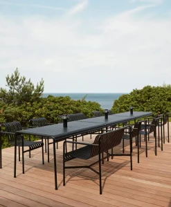 Palissade matgrupp 4 karmstolar 170x90 cm - Anthracite