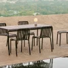Palissade matgrupp 6 stolar 170x90 cm anthracite