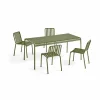 Palissade matgrupp 4 stolar 170x90 cm - Olive